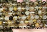 CCY648 15.5 inches 10mm round volcano cherry quartz beads