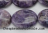 CDA303 15.5 inches 22*30mm oval dyed dogtooth amethyst beads