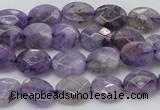 CDA322 15.5 inches 7*9mm faceted oval dyed dogtooth amethyst beads