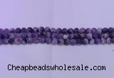 CDA352 15.5 inches 8mm round matte dogtooth amethyst beads