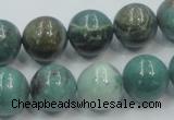 CDB02 15.5 inches 14mm round natural new dragon blood jasper beads