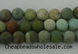 CDB101 15.5 inches 6mm round matte New dragon blood jasper beads