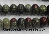 CDB202 15.5 inches 8*12mm rondelle natural dragon blood jasper beads