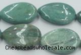 CDB22 22*30mm flat teardrop natural new dragon blood jasper beads