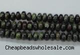 CDB233 15.5 inches 4*6mm rondelle natural dragon blood jasper beads