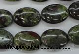 CDB238 15.5 inches 13*18mm oval natural dragon blood jasper beads