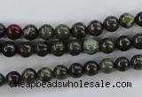 CDB251 15.5 inches 8mm round natural dragon blood jasper beads