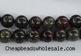 CDB252 15.5 inches 10mm round natural dragon blood jasper beads