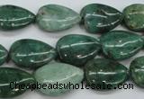 CDB33 15.5 inches 13*18mm flat teardrop new dragon blood jasper beads