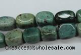 CDB37 15.5 inches 8*12mm nuggets new dragon blood jasper beads