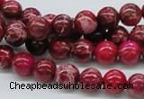 CDE03 15.5 inches 8mm round dyed sea sediment jasper beads