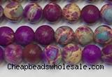 CDE1055 15.5 inches 4mm round sea sediment jasper beads wholesale