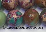 CDE1059 15.5 inches 12mm round sea sediment jasper beads wholesale