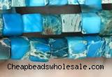 CDE1203 15.5 inches 4.5mm - 5mm cube sea sediment jasper beads