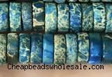 CDE1241 15.5 inches 3*8mm heishi sea sediment jasper beads