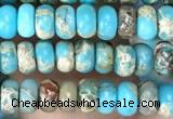 CDE1255 15.5 inches 2.5*4mm rondelle sea sediment jasper beads