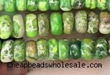 CDE1258 15.5 inches 2.5*4mm rondelle sea sediment jasper beads