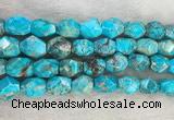 CDE1361 15.5 inches 15*20mm faceted nuggets sediment jasper beads