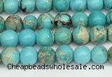 CDE1366 15.5 inches 4mm round sea sediment jasper beads wholesale