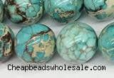 CDE1370 15.5 inches 12mm round sea sediment jasper beads wholesale