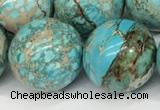 CDE1374 15.5 inches 20mm round sea sediment jasper beads wholesale