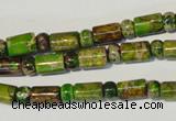 CDE142 3*6mm rondelle & 6*9mm tube dyed sea sediment jasper beads