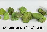 CDE1445 Top drilled 15*25mm - 30*50mm freefrom sea sediment jasper beads