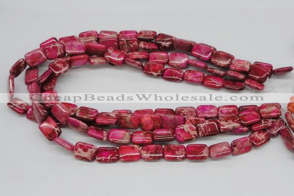 CDE20 15.5 inches 12*16mm rectangle dyed sea sediment jasper beads