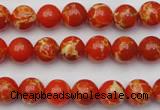 CDE2001 15.5 inches 6mm round dyed sea sediment jasper beads