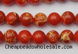 CDE2002 15.5 inches 8mm round dyed sea sediment jasper beads