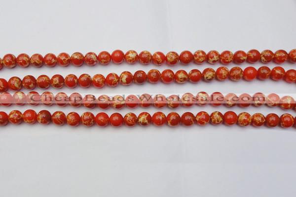 CDE2002 15.5 inches 8mm round dyed sea sediment jasper beads