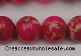 CDE2018 15.5 inches 18mm round dyed sea sediment jasper beads