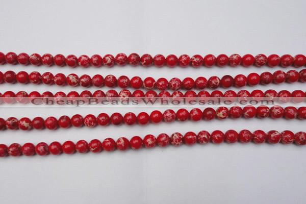 CDE2022 15.5 inches 4mm round dyed sea sediment jasper beads