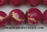 CDE2042 15.5 inches 22mm round dyed sea sediment jasper beads