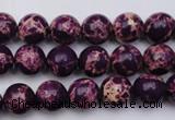 CDE2044 15.5 inches 4mm round dyed sea sediment jasper beads