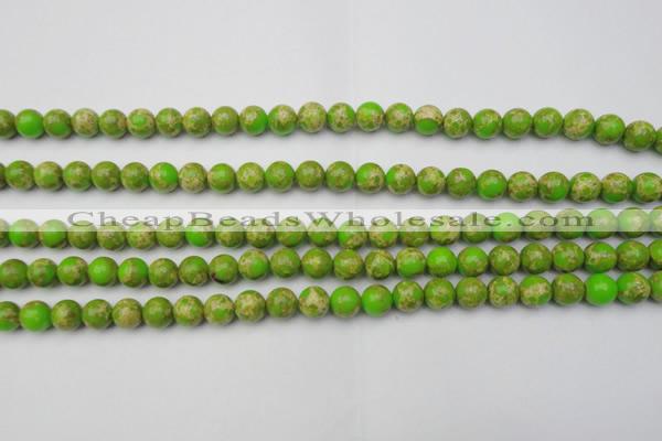 CDE2066 15.5 inches 4mm round dyed sea sediment jasper beads