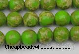 CDE2068 15.5 inches 8mm round dyed sea sediment jasper beads