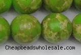 CDE2075 15.5 inches 22mm round dyed sea sediment jasper beads