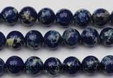 CDE2088 15.5 inches 4mm round dyed sea sediment jasper beads