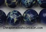 CDE2096 15.5 inches 20mm round dyed sea sediment jasper beads