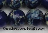 CDE2097 15.5 inches 22mm round dyed sea sediment jasper beads