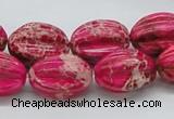 CDE22 15.5 inches 15*20mm star fruit shaped dyed sea sediment jasper beads