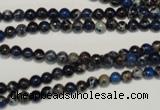 CDE220 15.5 inches 4mm round dyed sea sediment jasper beads