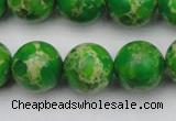 CDE2225 15.5 inches 14mm round dyed sea sediment jasper beads