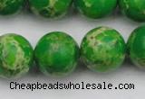 CDE2226 15.5 inches 16mm round dyed sea sediment jasper beads