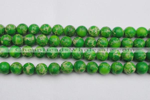 CDE2226 15.5 inches 16mm round dyed sea sediment jasper beads