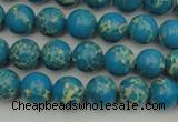 CDE2231 15.5 inches 4mm round dyed sea sediment jasper beads