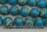 CDE2233 15.5 inches 8mm round dyed sea sediment jasper beads