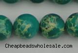 CDE2248 15.5 inches 16mm round dyed sea sediment jasper beads