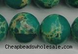 CDE2251 15.5 inches 22mm round dyed sea sediment jasper beads